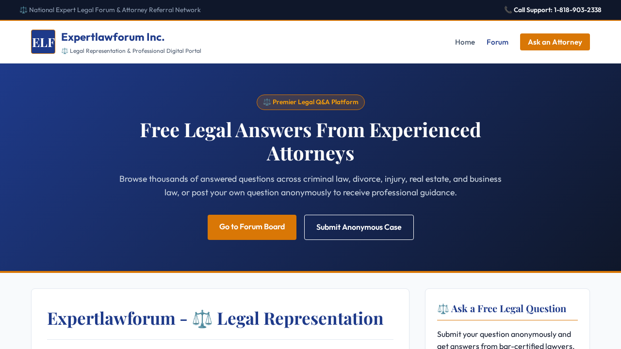 Expert Law Forum Q&A