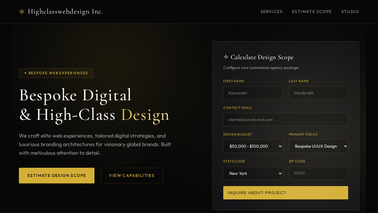 Highclass Web Design