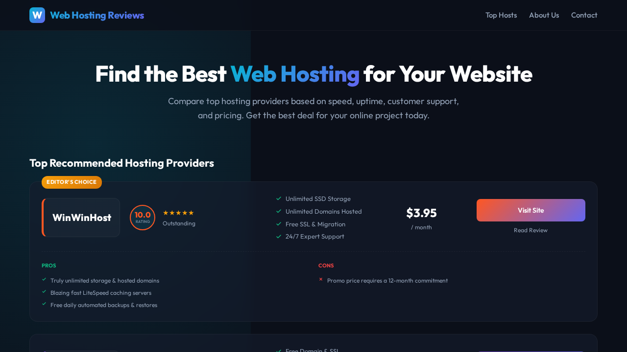 Web Hosting Review Guide